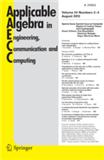 Applicable Algebra in Engineering, Communication and Computing（或：APPLICABLE ALGEBRA IN ENGINEERING COMMUNICATION AND COMPUTING）《工程、通信与计算应用代数》