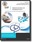 INDIAN JOURNAL OF PHARMACOLOGY《印度药理学杂志》