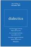 Dialectica《辩证法》
