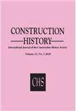 Construction History-International Journal of the Construction History Society《建筑史：国际建筑史学会期刊》