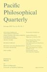 Pacific Philosophical Quarterly《太平洋哲学季刊》