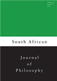 South African Journal of Philosophy《南非哲学杂志》