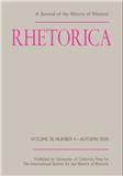 RHETORICA-A JOURNAL OF THE HISTORY OF RHETORIC《修辞学：修辞学史杂志》