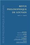 REVUE PHILOSOPHIQUE DE LOUVAIN《鲁汶哲学杂志》