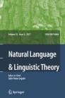 Natural Language & Linguistic Theory《自然语言和语言学理论》