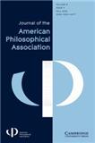 Journal of the American Philosophical Association《美国哲学协会杂志》