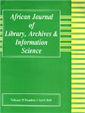 African Journal of Library Archives and Information Science《非洲图书馆档案和信息科学杂志》