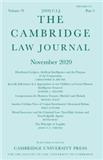 The Cambridge Law Journal《剑桥法学杂志》