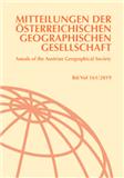 Mitteilungen der Österreichischen Geographischen Gesellschaft（或：MITTEILUNGEN DER OSTERREICHISCHEN GEOGRAPHISCHEN GESELLSCHAFT）《奥地利地理学会通报》