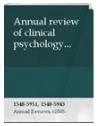 ANNUAL REVIEW OF CLINICAL PSYCHOLOGY《临床心理学年鉴》