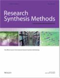 Research Synthesis Methods《研究综合方法》