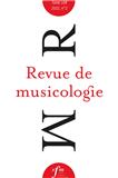 Revue de musicologie《音乐学杂志》