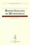 Rivista Italiana di Musicologia《意大利音乐学杂志》
