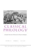 Classical Philology《古典文献学》
