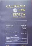 California Law Review《加利福尼亚法律评论》