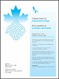 Canadian Journal of Experimental Psychology-Revue canadienne de psychologie experimentale《加拿大实验心理学杂志》