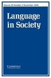 Language in Society《社会语言》