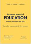 European Journal of Education《欧洲教育杂志》