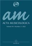 Acta Musicologica《音乐学报》