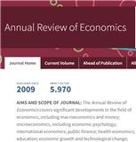 Annual Review of Economics《经济学年评》