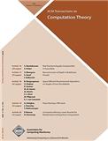 ACM Transactions on Computation Theory《美国计算机协会计算理论会报》