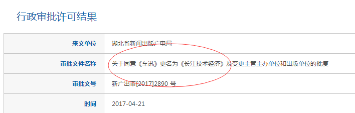 《车讯》于2017年正式更名为《长江技术经济》